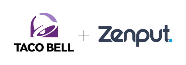 Taco Bell and Zenput logos