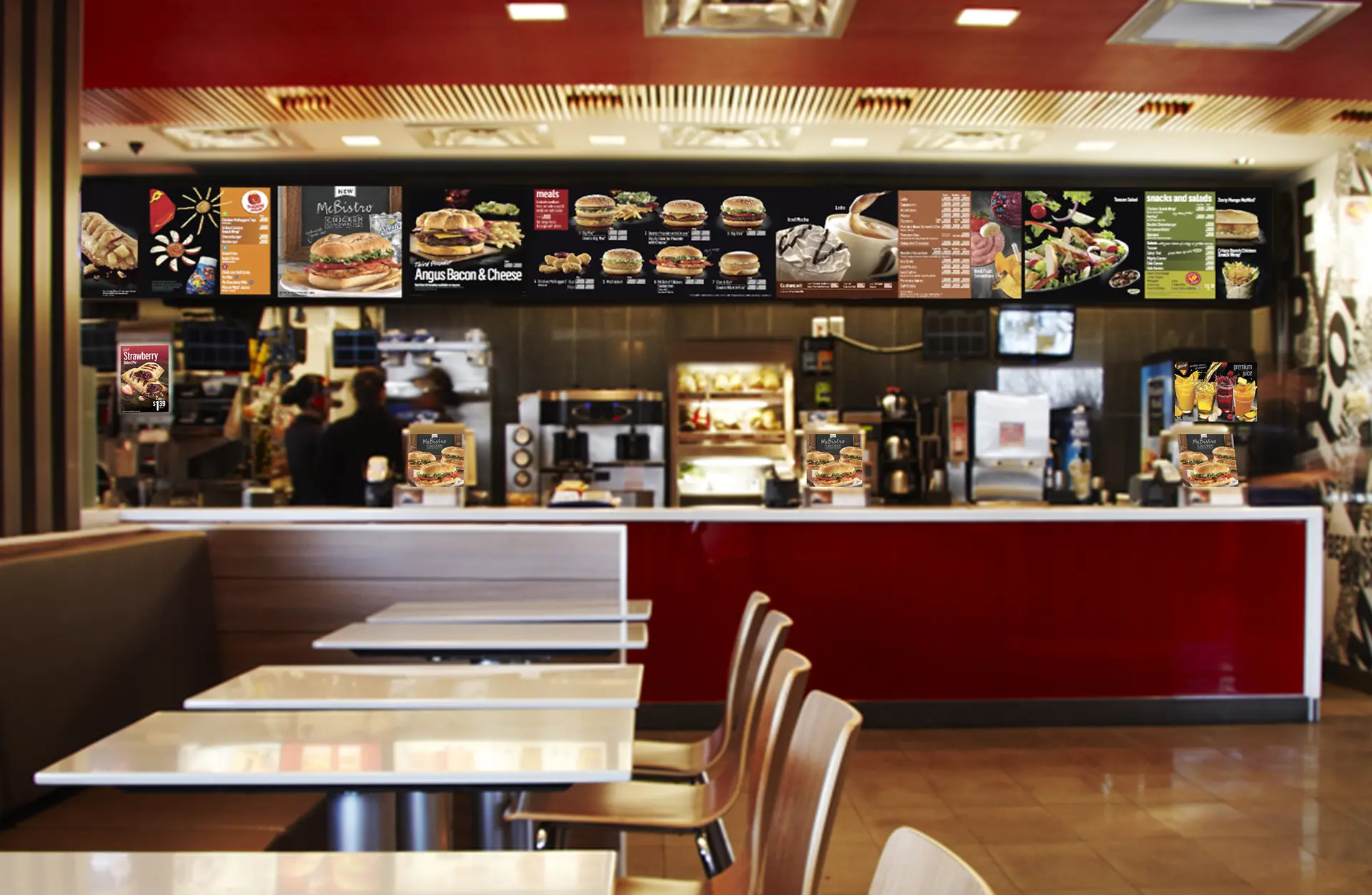 McDonald's counter